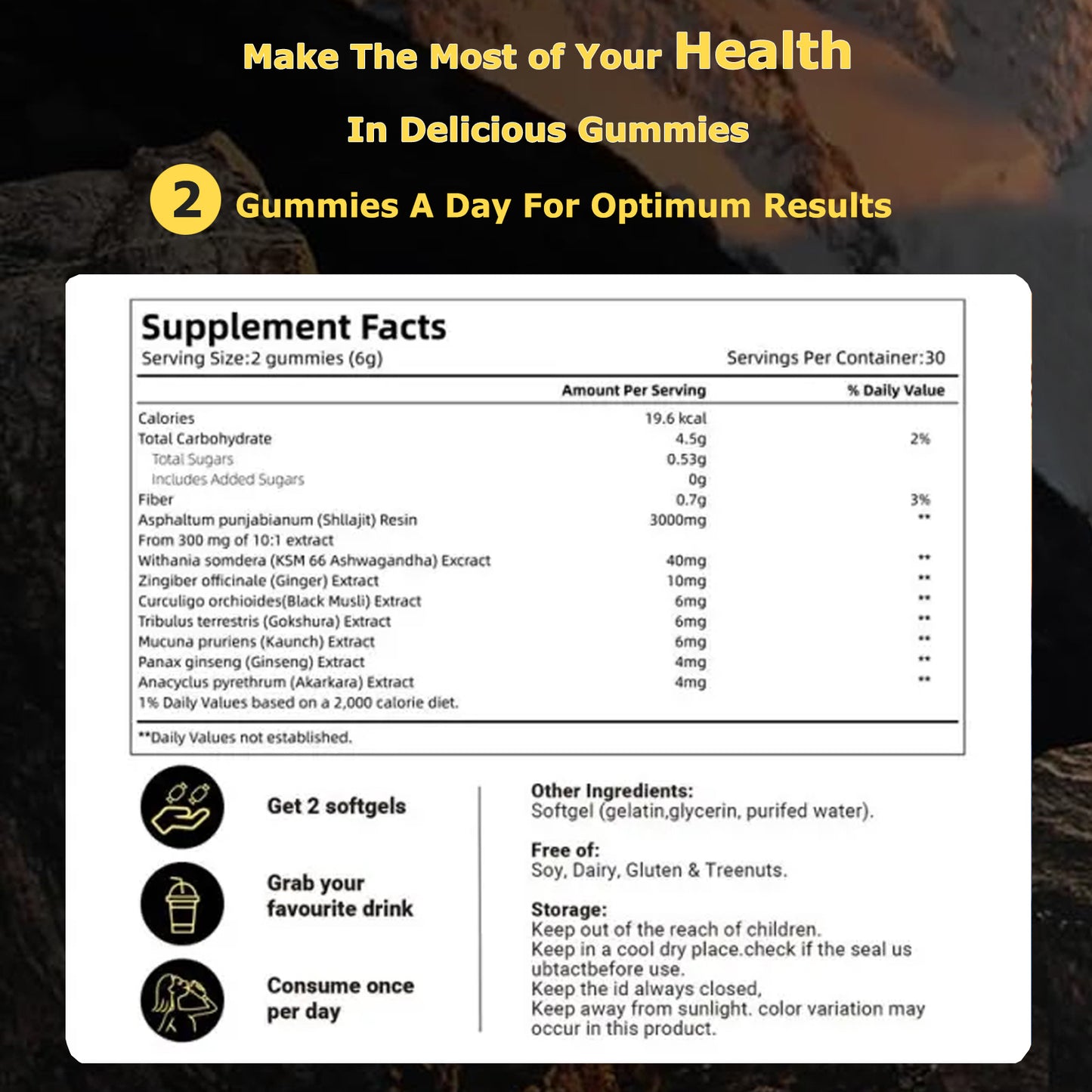 Gold Shilajit Gummies